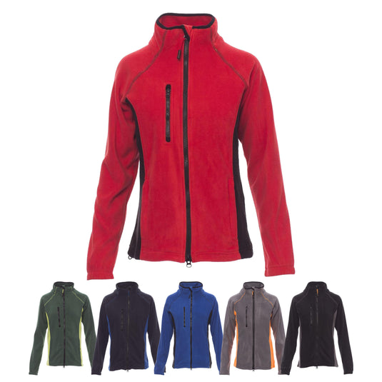 Pile Donna Bicolore Invernale con Zip Intera Tasche Payper Aspen+ Lady
