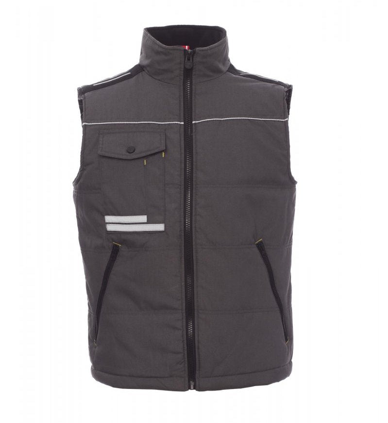 Carica immagine in Galleria Viewer, Gilet Uomo Imbottito Multitasche Techno Cotton con Bande Riflettenti Payper Azua 2.0
