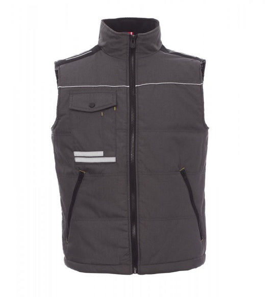 Gilet Uomo Imbottito Multitasche Techno Cotton con Bande Riflettenti Payper Azua 2.0