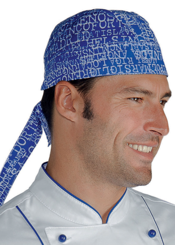 Carica immagine in Galleria Viewer, Bandana Unisex Isacco Regolabile con Lacci per Cucina e Ristorazione

