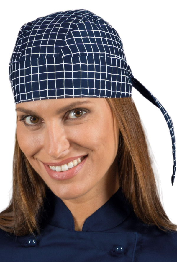 Carica immagine in Galleria Viewer, Bandana Unisex Isacco Regolabile con Lacci per Cucina e Ristorazione
