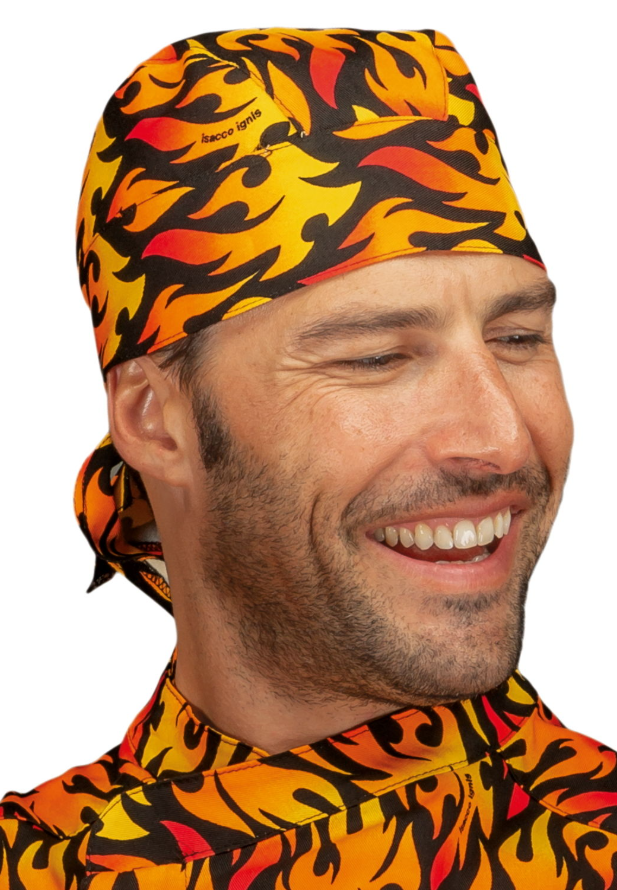 Carica immagine in Galleria Viewer, Bandana Unisex Isacco Regolabile con Lacci per Cucina e Ristorazione
