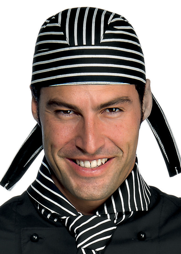 Carica immagine in Galleria Viewer, Bandana Unisex Isacco Regolabile con Lacci per Cucina e Ristorazione
