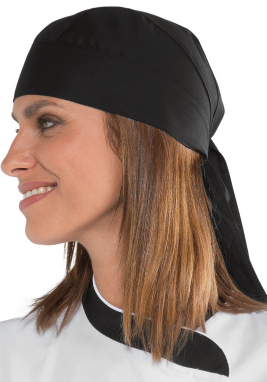 Bandana Unisex Isacco Regolabile con Lacci per Cucina e Ristorazione