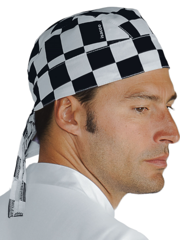 Carica immagine in Galleria Viewer, Bandana Unisex Isacco Regolabile con Lacci per Cucina e Ristorazione
