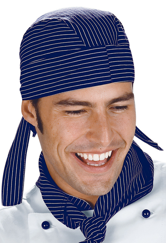 Bandana Unisex Isacco Regolabile con Lacci per Cucina e Ristorazione
