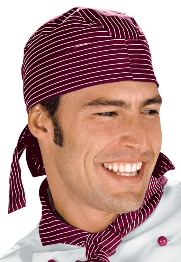 Carica immagine in Galleria Viewer, Bandana Unisex Isacco Regolabile con Lacci per Cucina e Ristorazione
