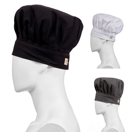 Cappello basso da chef elasticizzato traspirante Taglia Unica Personalizzabile Payper Basil