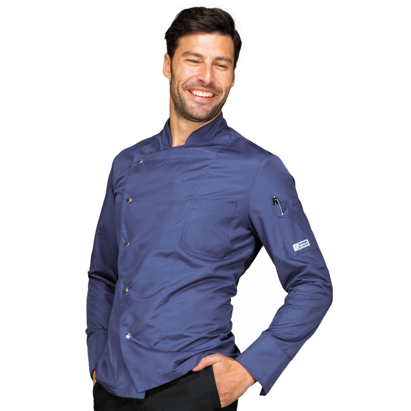 Carica immagine in Galleria Viewer, Giacca Cuoco Unisex Manica Lunga Isacco Belfast Slim Professionale
