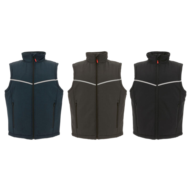 Carica immagine in Galleria Viewer, Gilet Softshell Imbottito con Bande Riflettenti Payper Belfast Vest 2WB Wad
