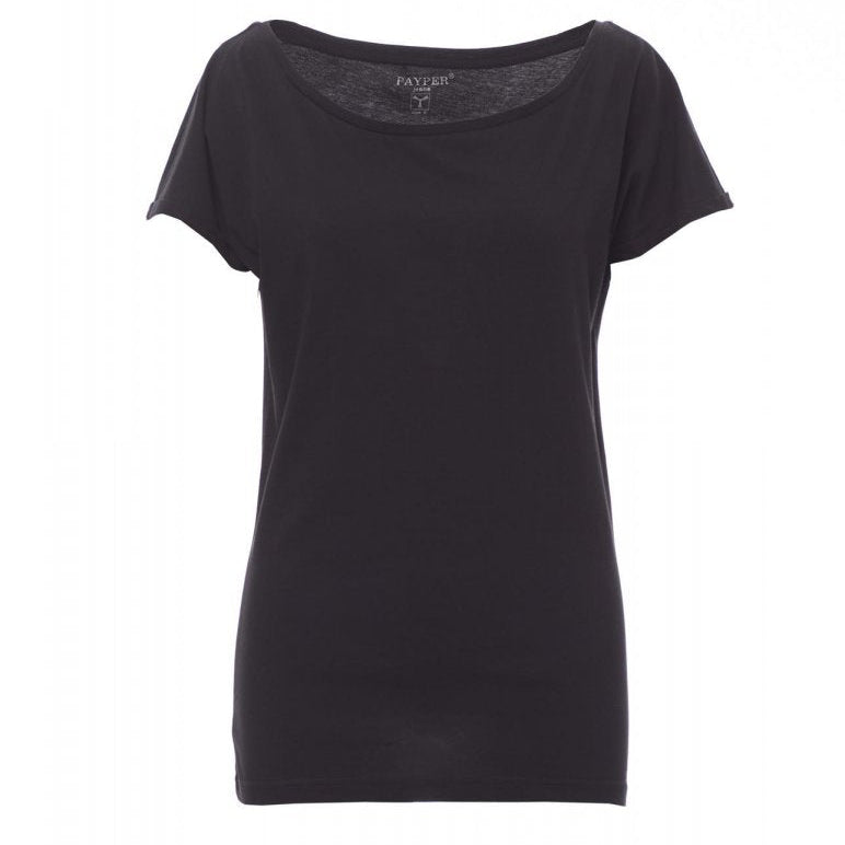 Carica immagine in Galleria Viewer, T-Shirt Donna Cotone Scollo a Barchetta Payper Beverly
