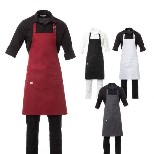 Grembiule unisex con pettorina regolabile tasca centrale Taglia Unica Personalizzabile Payper Bistrot