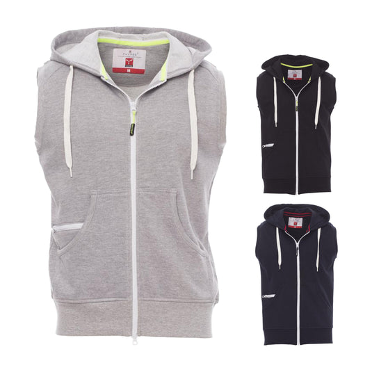 Gilet Felpato Zip Intera con Cappuccio Payper Boxer+