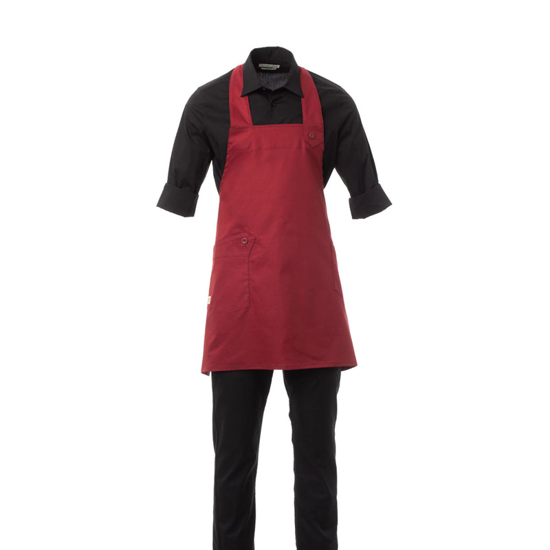 Carica immagine in Galleria Viewer, Grembiule unisex con pettorina regolabile tasche con bottone Taglia Unica Personalizzabile Payper Brasserie
