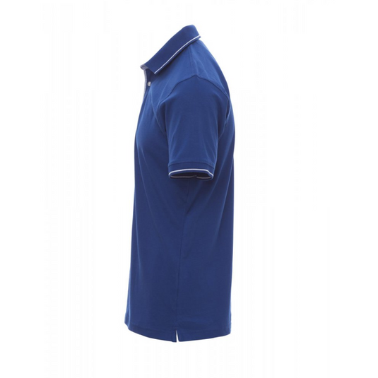 Polo da Uomo TAGLIA-L Manica Corta in Cotone Jersey Payper Cambridge Blu Royal/Bianco Outlet
