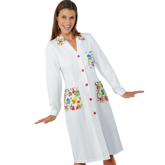 Camice Donna Smile Isacco Manica Lunga 100% Cotone