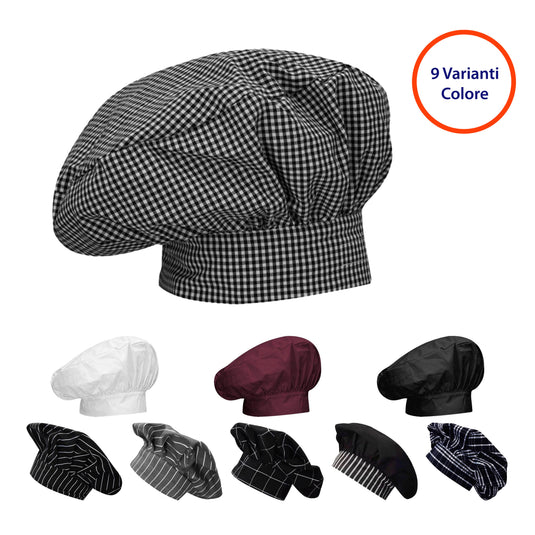 Cappello Chef Unisex Regolabile per Cucina e Ristorazione Victory