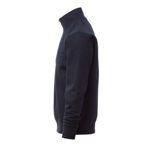 Felpa Uomo TAGLIA-L con Mezza Zip Senza Cappuccio da lavoro Invernale in Cotone Payper Carson Blu Navy Outlet