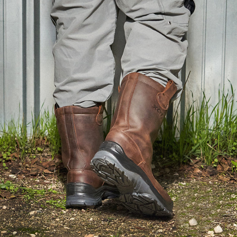 Carica immagine in Galleria Viewer, Stivali da Lavoro Antinfortunistici S3 Imbottiti Invernali Impermeabili in Pelle – Uomo Donna | Alba&amp;n CF121SLK Marrone
