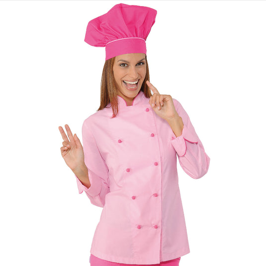 Giacca Chef Lady Donna Manica Lunga Bottoni Antipanico Isacco