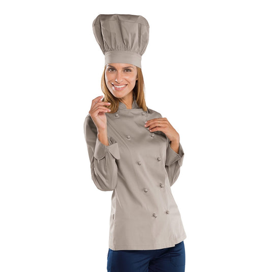 Giacca Chef Lady Donna Manica Lunga Bottoni Antipanico Isacco