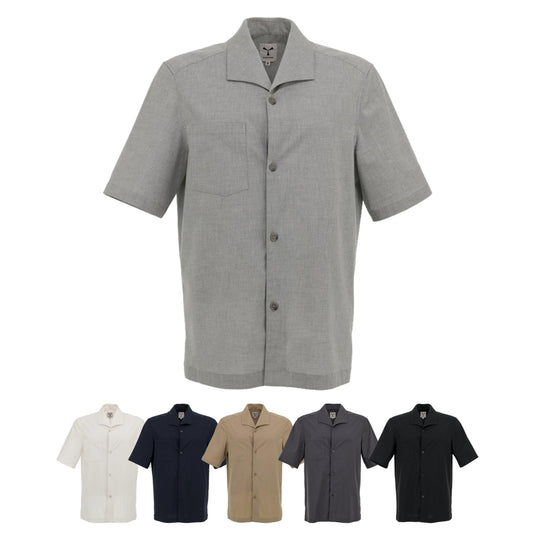 Camicia Elasticizzata Misto Lino Manica Corta Payper Coast