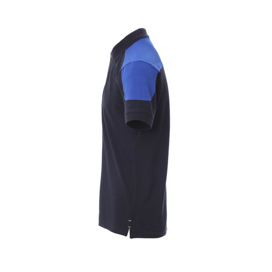 Polo Uomo Bicolore TAGLIA-L Manica Corta da lavoro Payper Company Blu Navy/Blu Royal Outlet