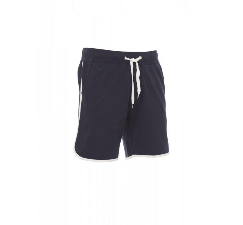 Carica immagine in Galleria Viewer, Bermuda TAGLIA-L Uomo Felpa Cotone Casual Payper Combat Blu Navy/Bianco Outlet
