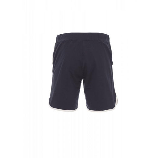 Bermuda TAGLIA-L Uomo Felpa Cotone Casual Payper Combat Blu Navy/Bianco Outlet