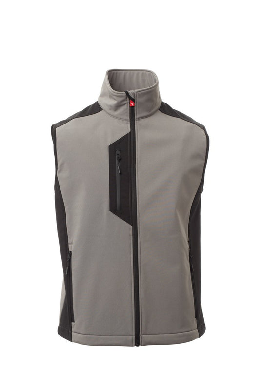 Gilet Soft Shell TAGLIA-L Impermeabile Payper Cork Smoke/Nero Outlet