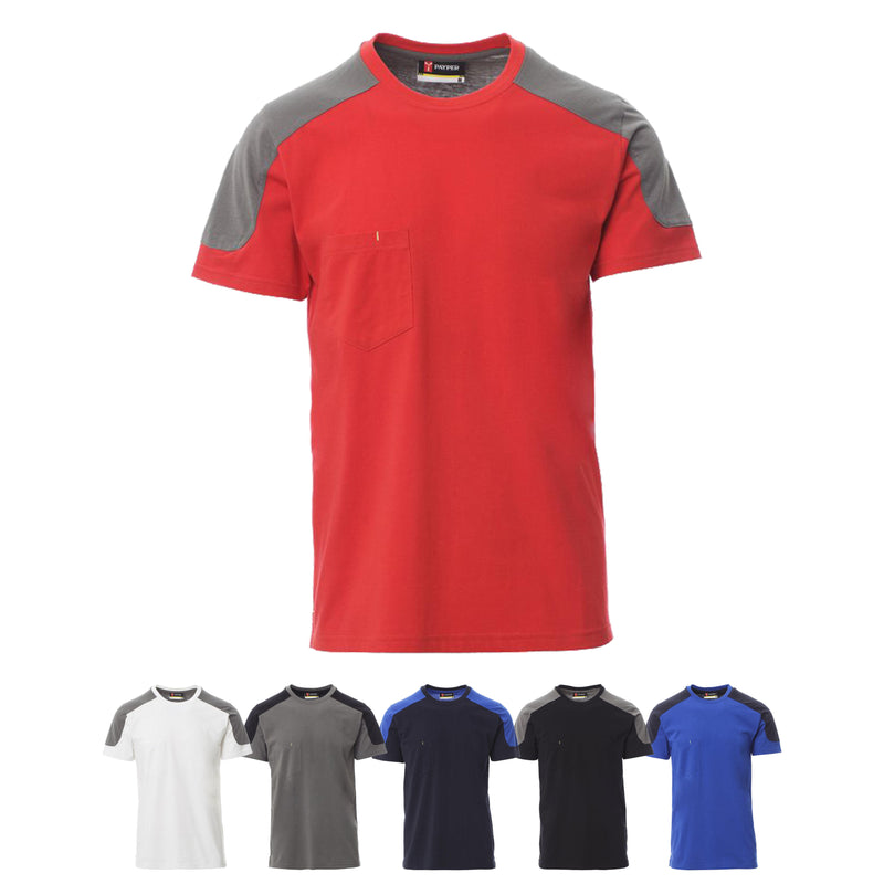 Carica immagine in Galleria Viewer, T-Shirt Bicolore da Lavoro con Taschino Payper Corporate
