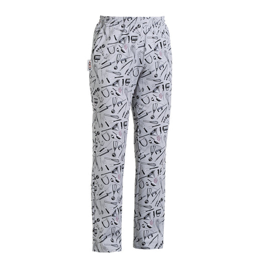 Pantalone Unisex Coulisse EgoChef Regolabile in Vita con Coulisse