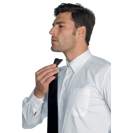 Cravatta con Clip Unisex Isacco Nera Elegante e Professionale