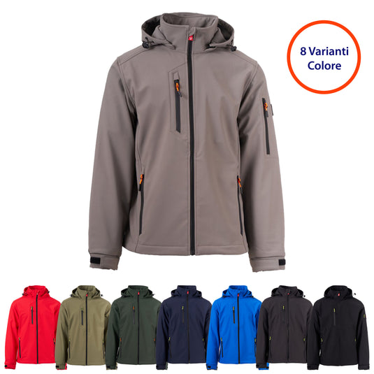Giacca Softshell Uomo 3 Strati Impermeabile Personalizzabile 8000 mm Payper Creek