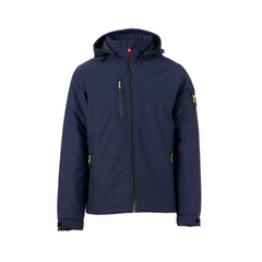 Giacca Softshell TAGLIA-XL Uomo Imbottita Impermeabile con Cappuccio Payper Creek Lite Pad Blu Navy/Nero Outlet