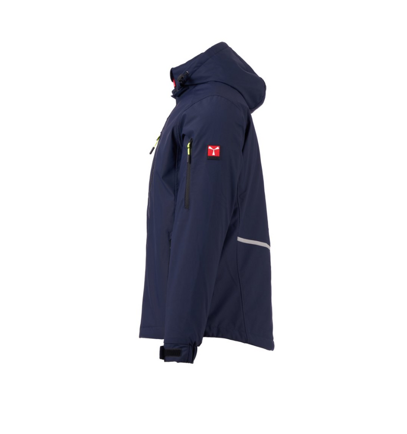 Carica immagine in Galleria Viewer, Giacca Softshell TAGLIA-XL Uomo Imbottita Impermeabile con Cappuccio Payper Creek Lite Pad Blu Navy/Nero Outlet
