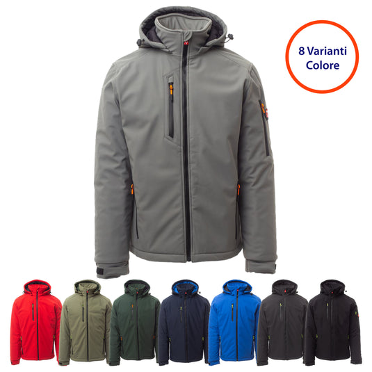 Giubbotto Giacca Uomo Imbottito Soft shell Invernale da lavoro Payper Creek Pad Personalizzabile