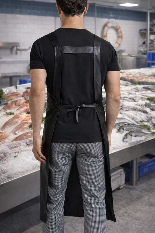 Grembiule Impermeabile con Pettorina in Poliuretano 110x90 cm Unisex