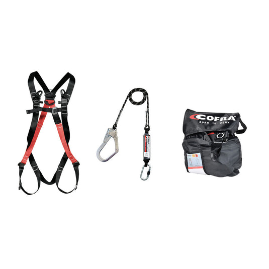 Kit Anticaduta Cofra Cerlak con Imbracatura DPI – Certificato per Edilizia, Tetti, Ponteggi