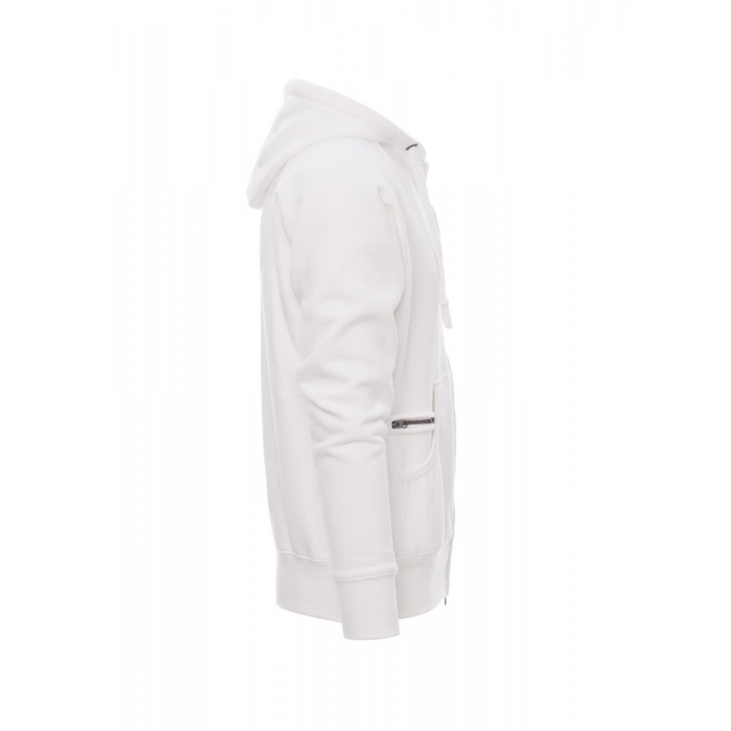 Carica immagine in Galleria Viewer, Felpa TAGLIA-L Zip Intera con Cappuccio Payper Dallas+ Bianco Outlet
