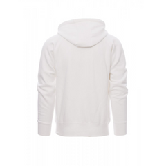 Felpa da Uomo TAGLIA-L con Cappuccio Zip Intera in Cotone Garzato Payper Dallas+ Bianco Outlet