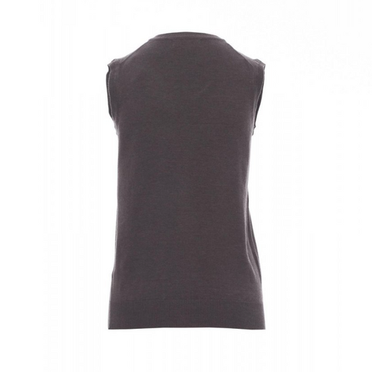 Maglione Smanicato Donna Scollo a V Cotone Lana Payper Desk Lady
