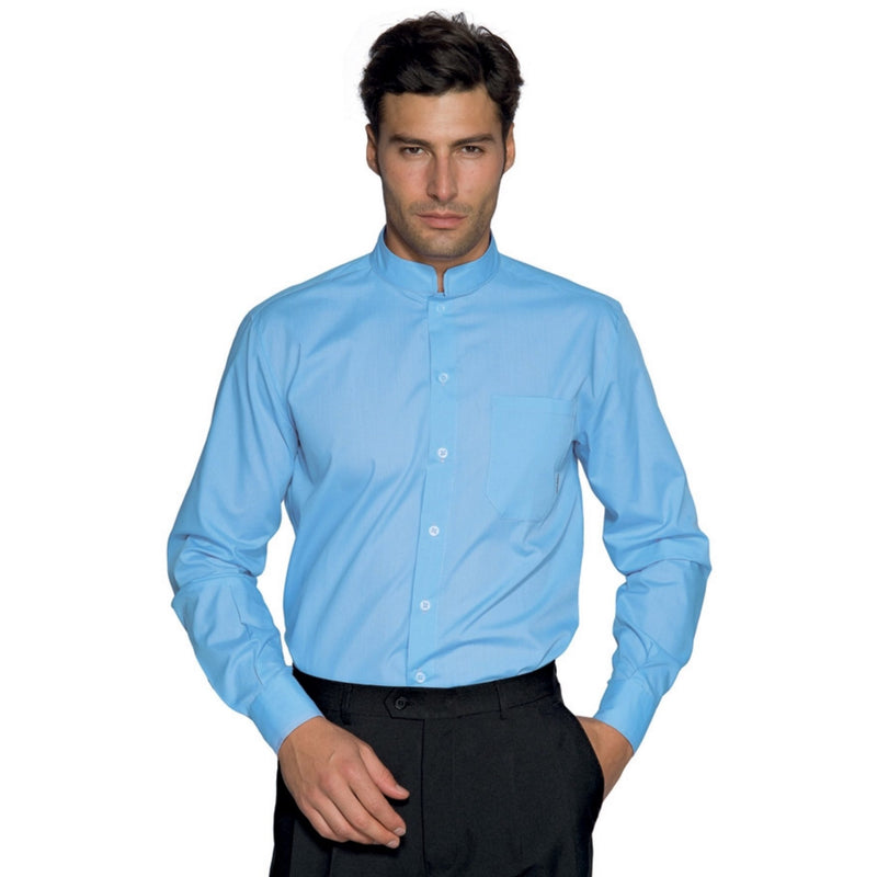 Carica immagine in Galleria Viewer, Camicia Unisex con Colletto Coreano Manica Lunga Isacco Dublino
