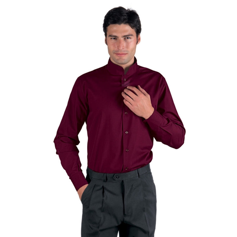 Carica immagine in Galleria Viewer, Camicia Unisex con Colletto Coreano Manica Lunga Isacco Dublino
