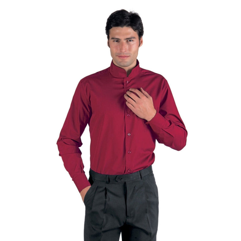 Carica immagine in Galleria Viewer, Camicia Unisex con Colletto Coreano Manica Lunga Isacco Dublino
