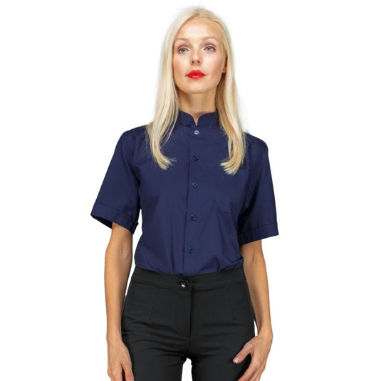 Camicia Unisex Mezza Manica Colletto Coreano Isacco Dublino
