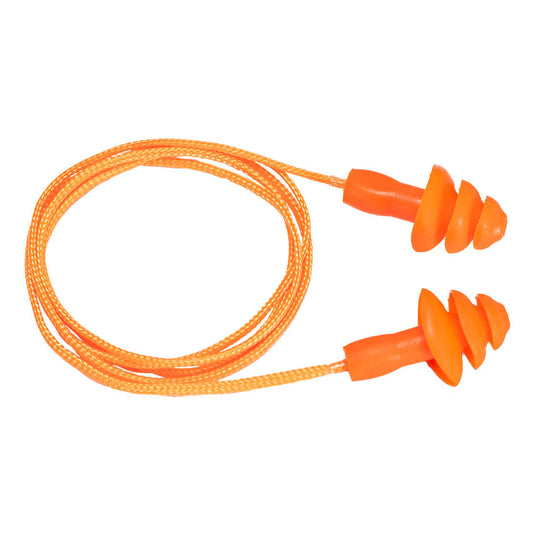 Tappi Antirumore Portwest EP04 Riutilizzabili in TPR con Cordino 50 Paia SNR 32 dB