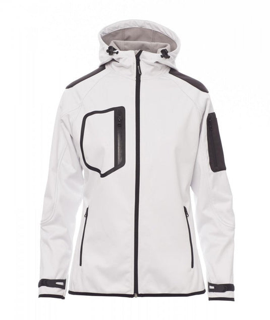 Giubbotto Soft-Shell Donna Impermeabile Cappuccio Tasche Payper Extreme Lady