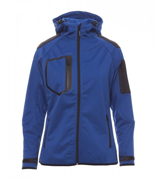 Giubbotto Soft-Shell Donna Impermeabile Cappuccio Tasche Payper Extreme Lady