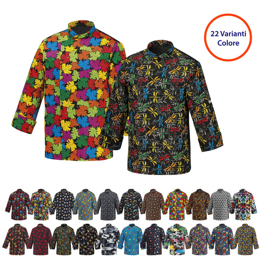 Giacca da Cuoco Egochef Fantasy Unisex 100% Cotone